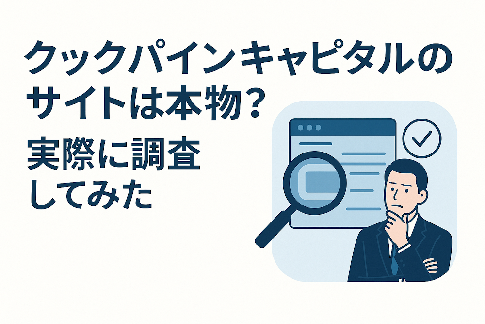 クックパインキャピタルのサイトは本物？｜実際に調査してみた