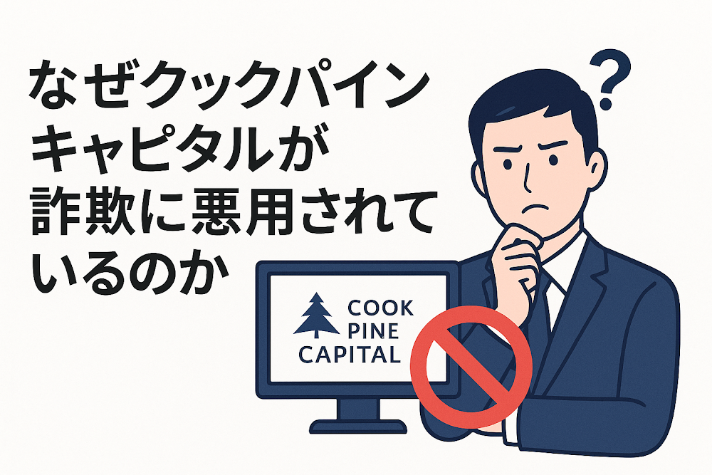 なぜクックパインキャピタルが詐欺に悪用されているのか