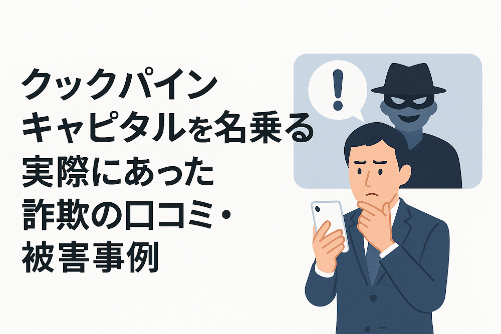 クックパインキャピタルを名乗る実際にあった詐欺の口コミ・被害事例