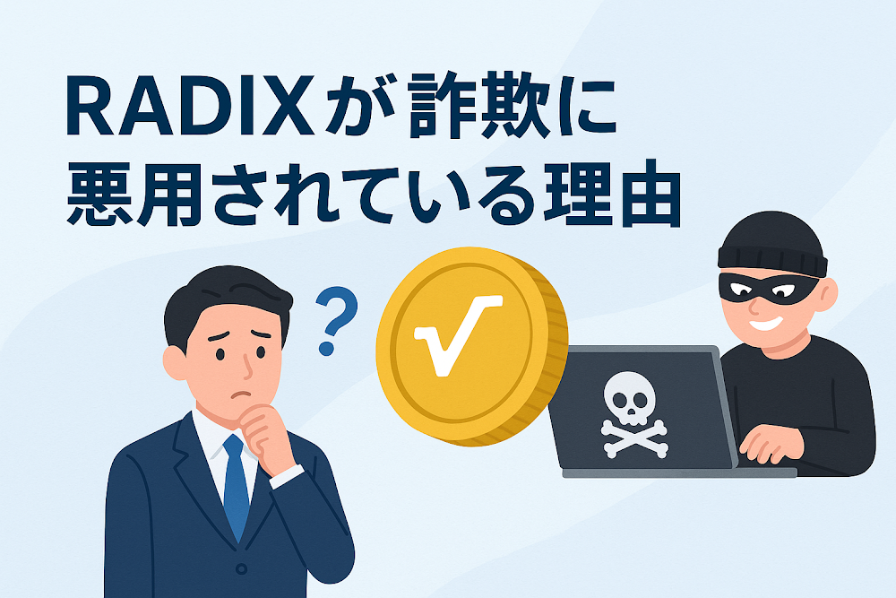 RADIXが詐欺に悪用されている理由