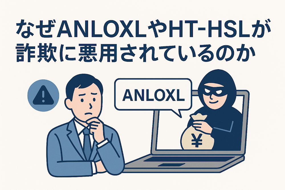 なぜANLOXLやHT-HSLが詐欺に悪用されているのか