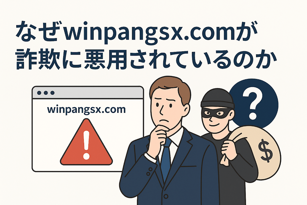 なぜwinpangsx.comが詐欺に悪用されているのか
