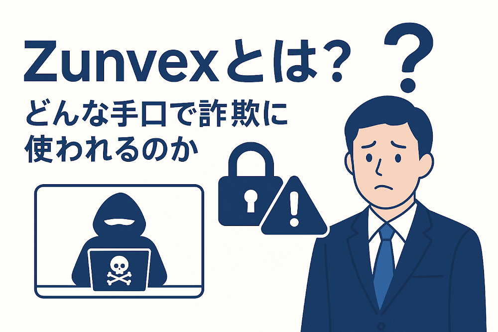 Zunvexとは？どんな手口で詐欺に使われるのか