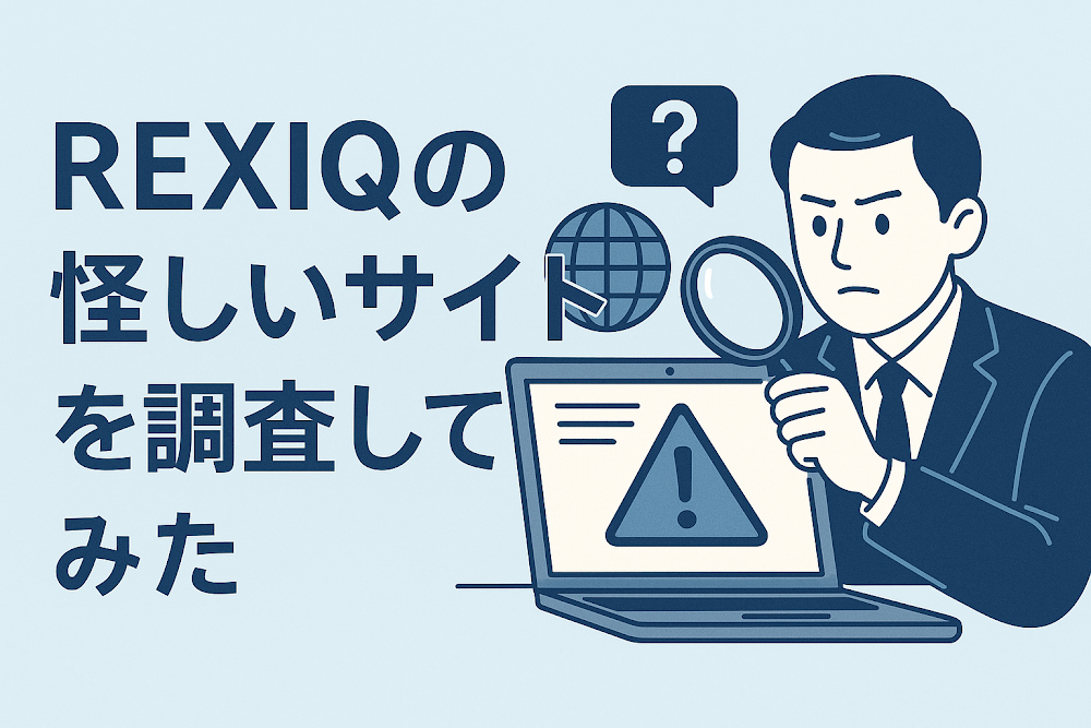 REXIQの怪しいサイトを調査してみた
