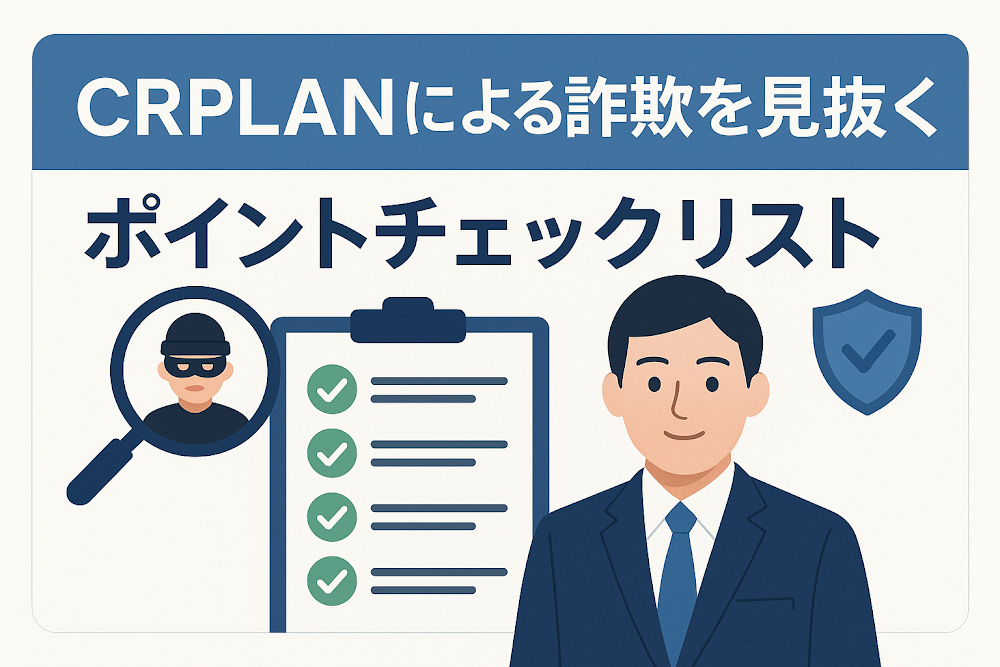 CRPLANによる詐欺を見抜くポイントチェックリスト