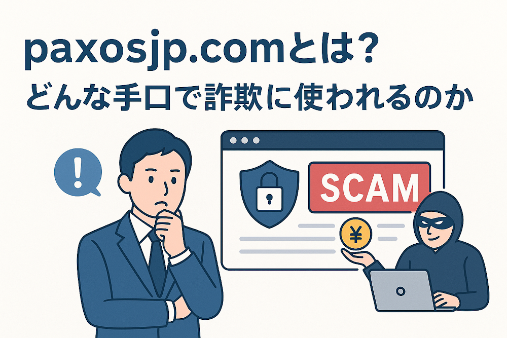 paxosjp.comとは？どんな手口で詐欺に使われるのか