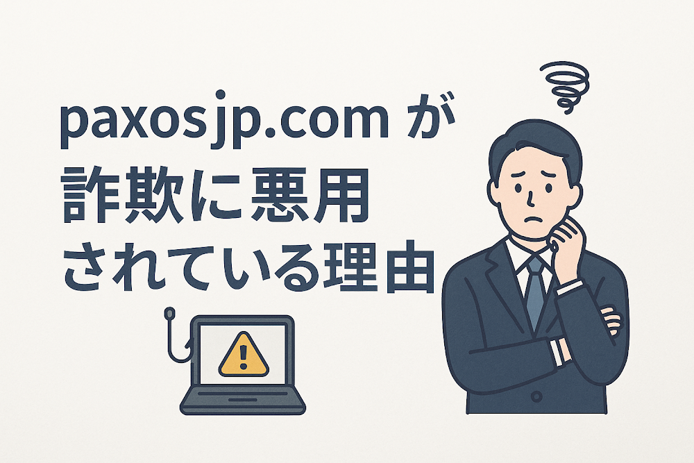 paxosjp.comが詐欺に悪用されている理由