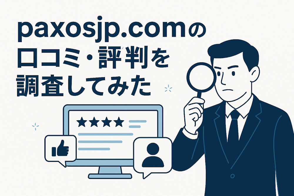 paxosjp.comの口コミ・評判を調査してみた