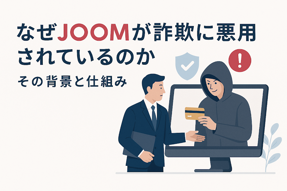 なぜJOOMが詐欺に悪用されているのか｜その背景と仕組み