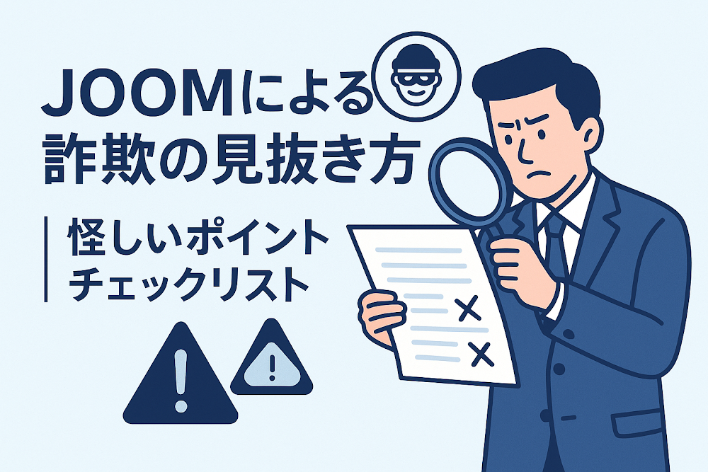 JOOMによる詐欺の見抜き方｜怪しいポイントチェックリスト