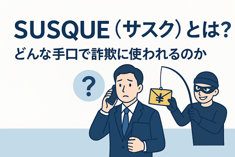 SUSQUE（サスク）とは？どんな手口で詐欺に使われるのか