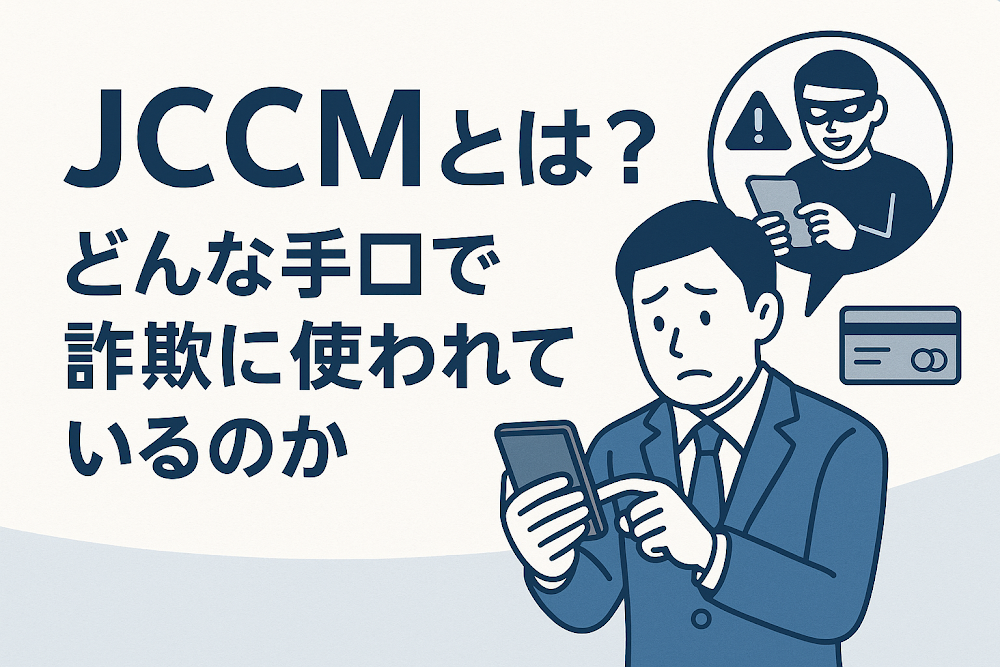 JCCMとは？どんな手口で詐欺に使われているのか