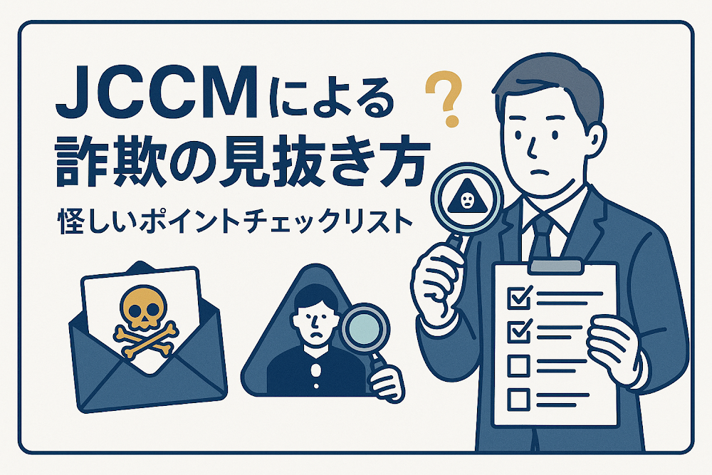 JCCMによる詐欺の見抜き方｜怪しいポイントチェックリスト