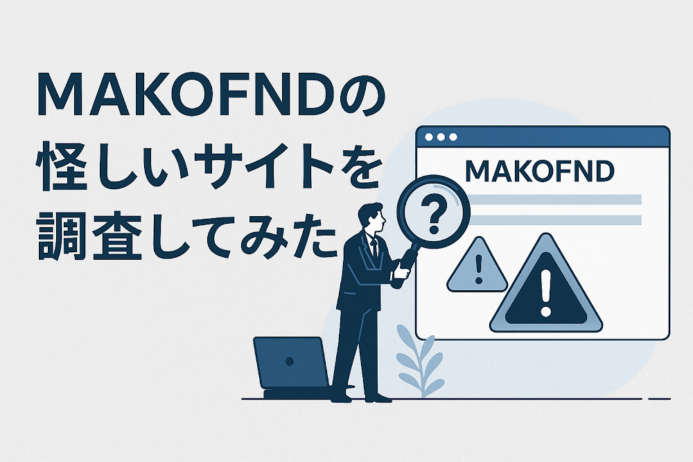 MAKOFDNの怪しいサイトを調査してみた