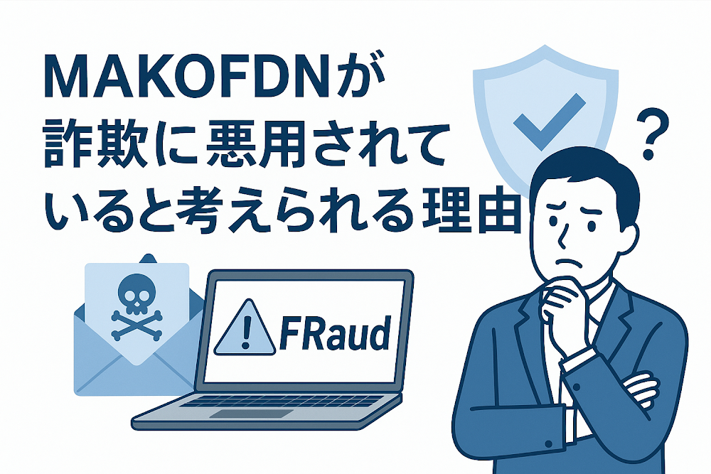 MAKOFDNが詐欺に悪用されていると考えられる理由