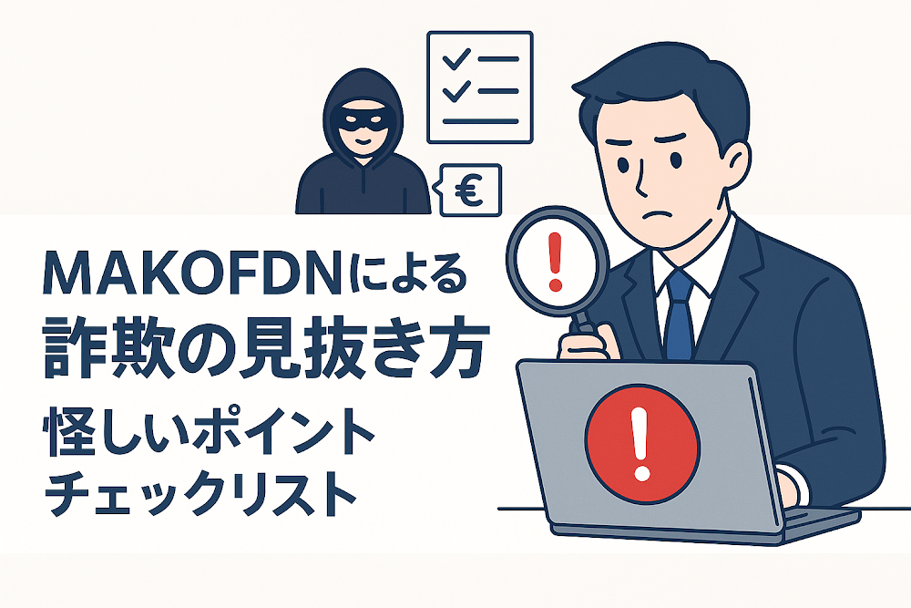 MAKOFDNによる詐欺の見抜き方｜怪しいポイントチェックリスト