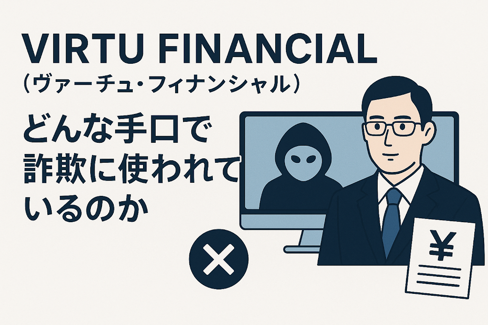 VIRTU FINANCIAL（ヴァーチュ・フィナンシャル）とは？どんな手口で詐欺に使われているのか