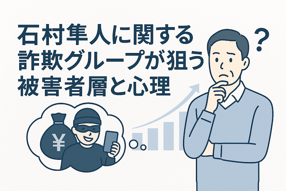 石村隼人に関する詐欺グループが狙う被害者層と心理