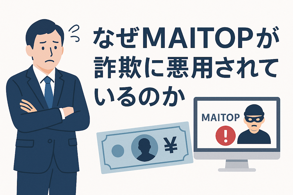 なぜMAITOPが詐欺に悪用されているのか
