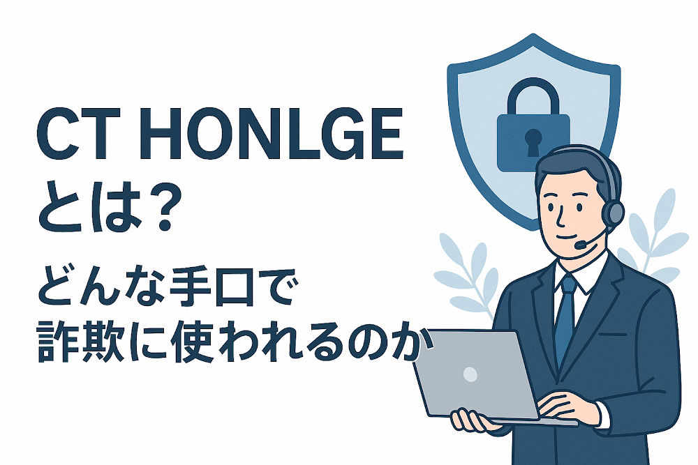 CT HONLGEとは？どんな手口で詐欺に使われるのか