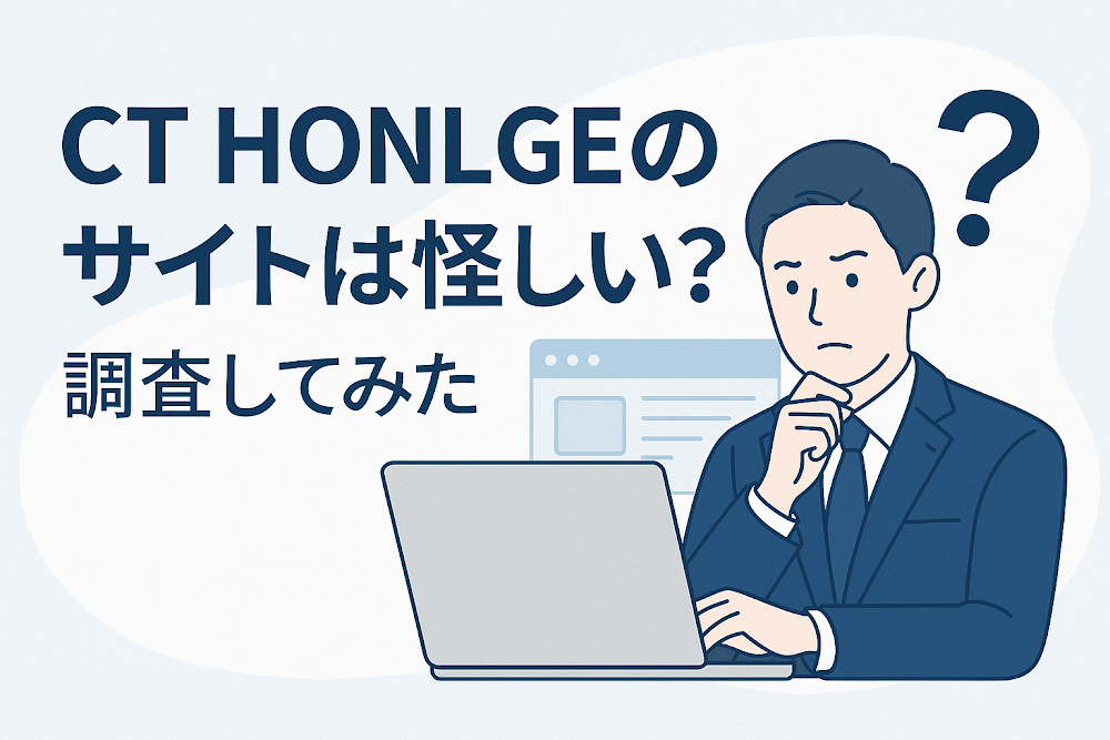 CT HONLGEのサイトは怪しい？｜調査してみた