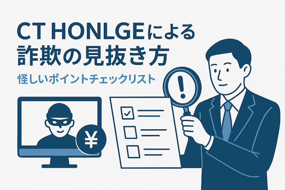 CT HONLGEによる詐欺の見抜き方｜怪しいポイントチェックリスト