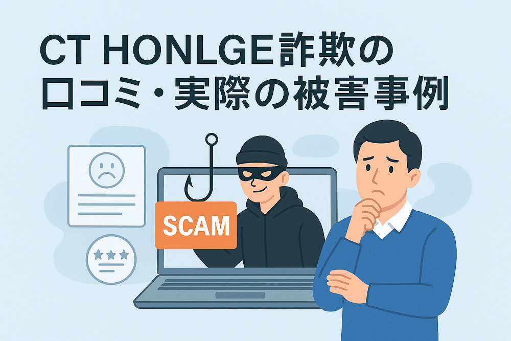 CT HONLGE詐欺の口コミ・実際の被害事例