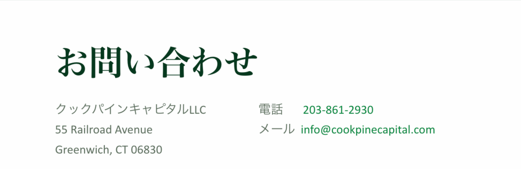 問い合わせ先の住所と電話番号が、金融庁登録情報と異なる