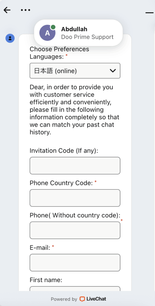 サポートはチャットとメールのみ｜運営体制の透明性に不安も