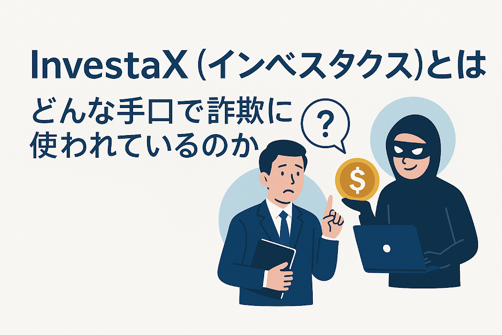 InvestaX（インベスタクス）とは？どんな手口で詐欺に使われているのか