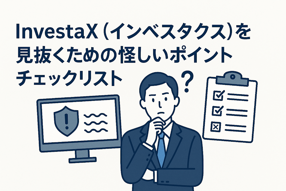 InvestaX（インベスタクス）を見抜くための怪しいポイントチェックリスト