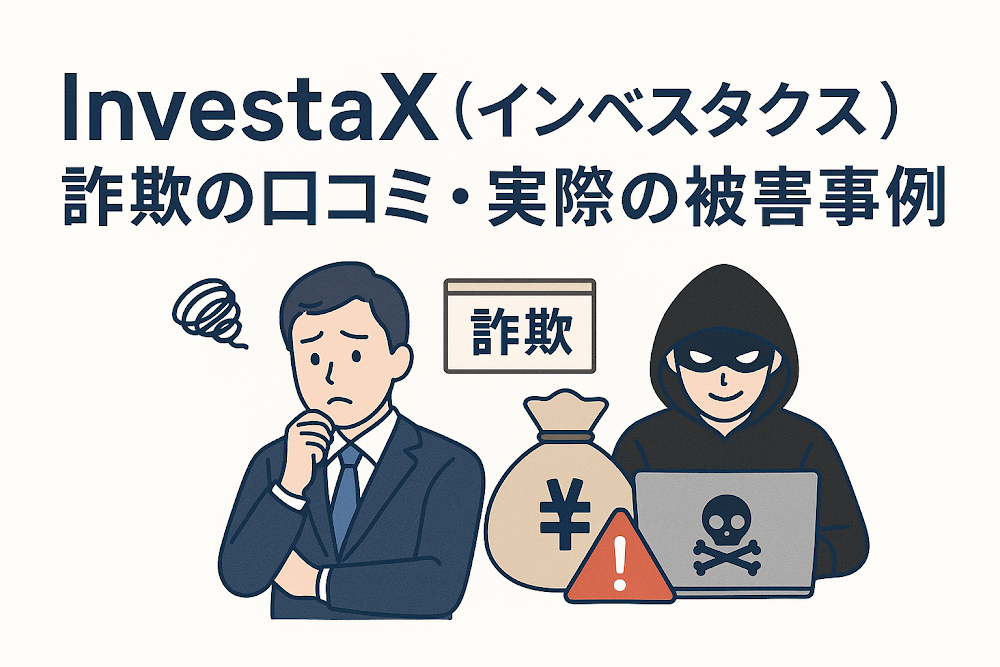 InvestaX（インベスタクス）詐欺の口コミ・実際の被害事例