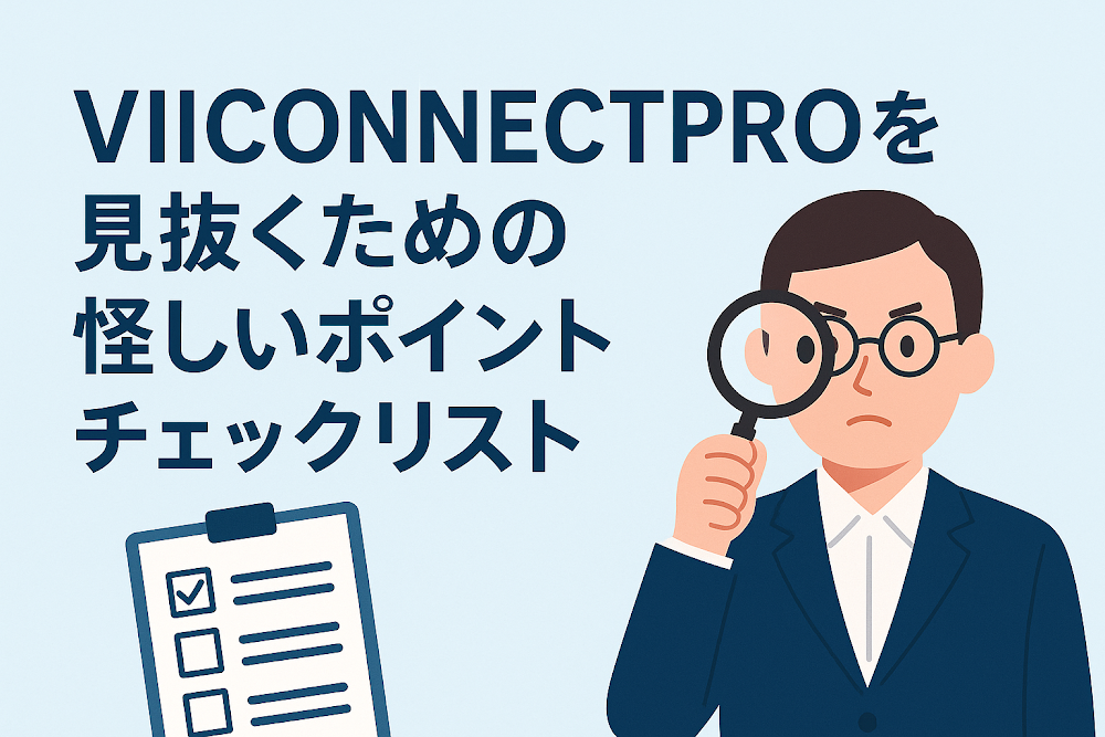 VIICONNECTPROを見抜くための怪しいポイントチェックリスト