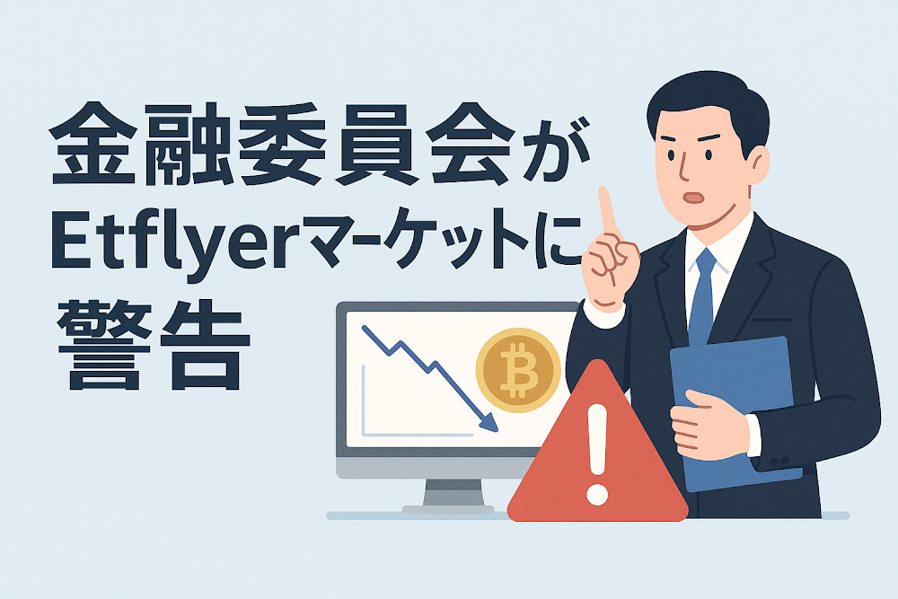 金融委員会がEtflyerマーケットに警告