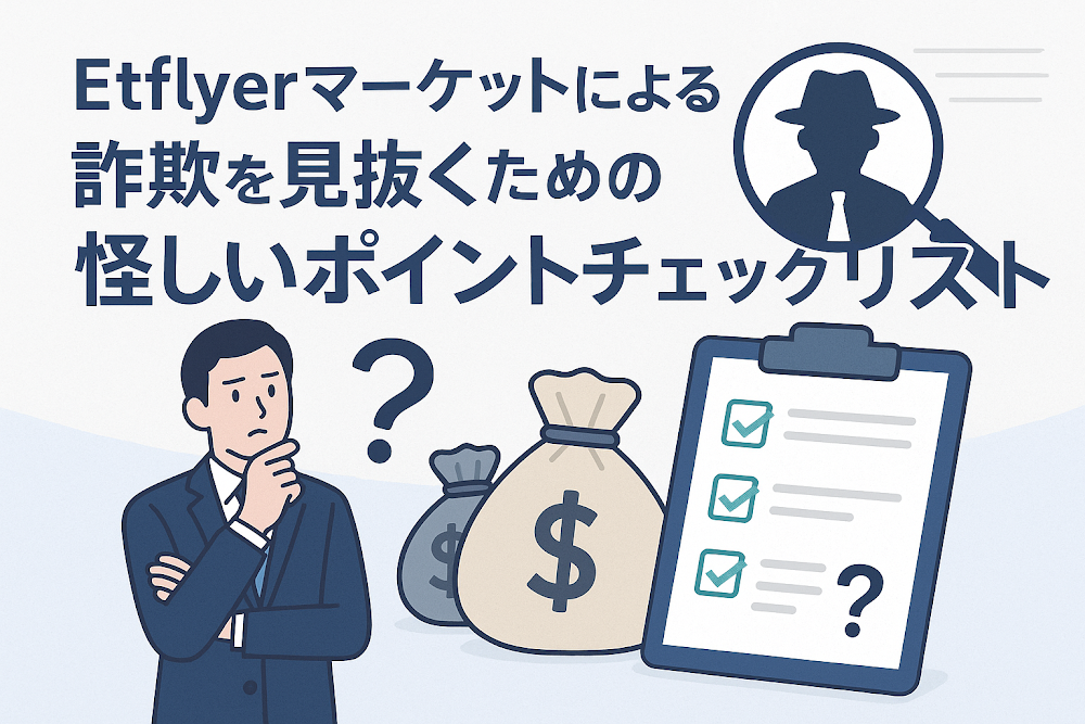 Etflyerマーケットによる詐欺を見抜くための怪しいポイントチェックリスト