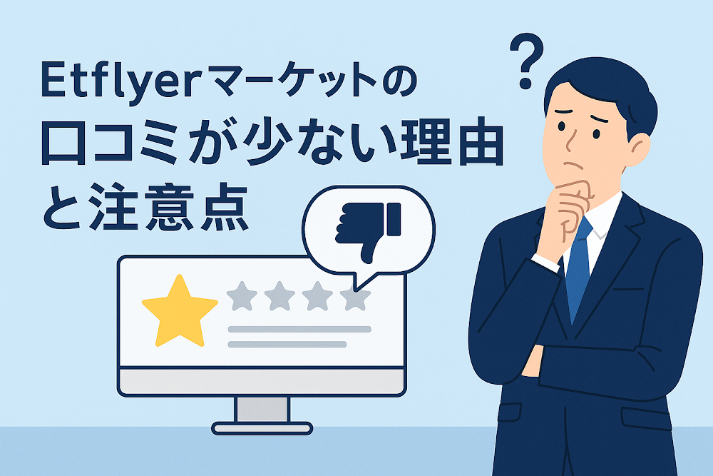 Etflyerマーケットの口コミが少ない理由と注意点