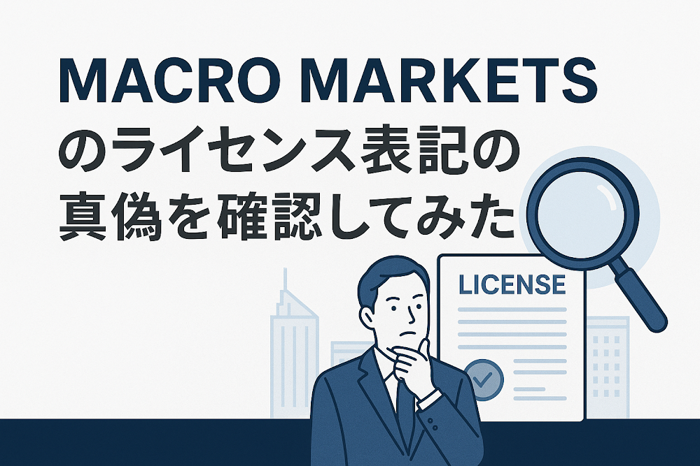 MACRO MARKETSのライセンス表記の真偽を確認してみた