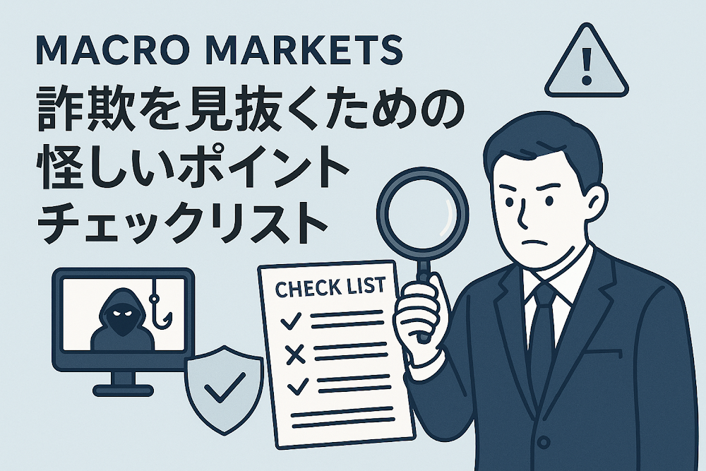 MACRO MARKETS詐欺を見抜くための怪しいポイントチェックリスト