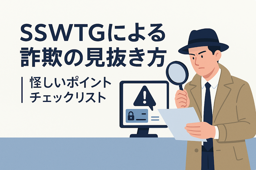 SSWTGによる詐欺の見抜き方｜怪しいポイントチェックリスト