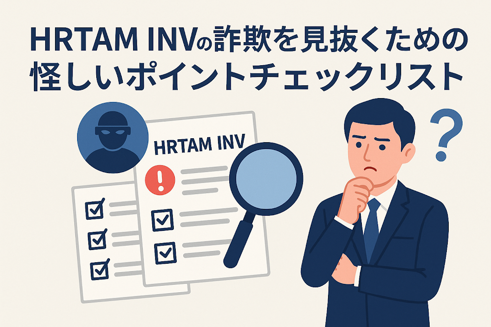 HRTAM INVの詐欺を見抜くための怪しいポイントチェックリスト