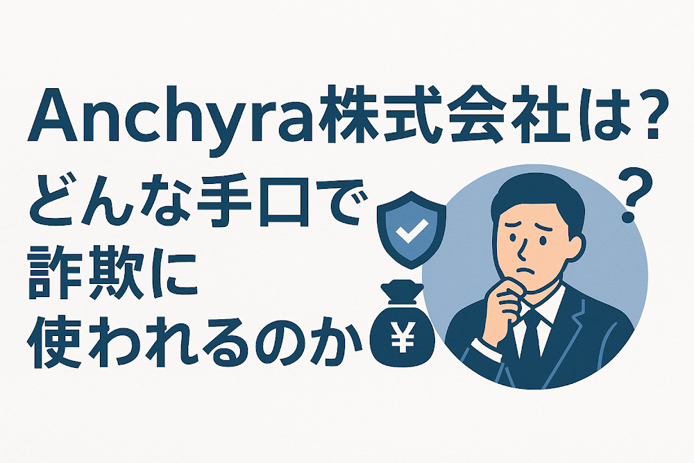 Anchyra株式会社とは？どんな手口で詐欺に使われるのか