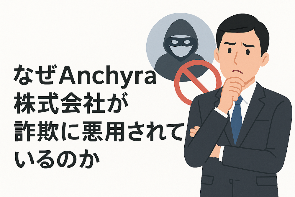 なぜAnchyra株式会社が詐欺に悪用されているのか
