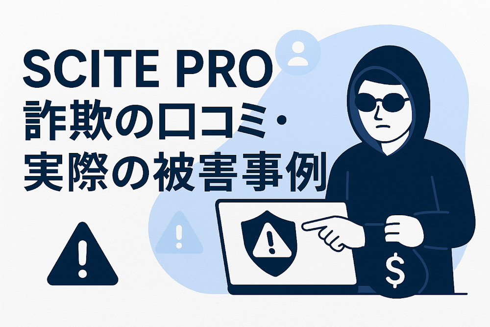 SCITE PRO詐欺の口コミ・実際の被害事例