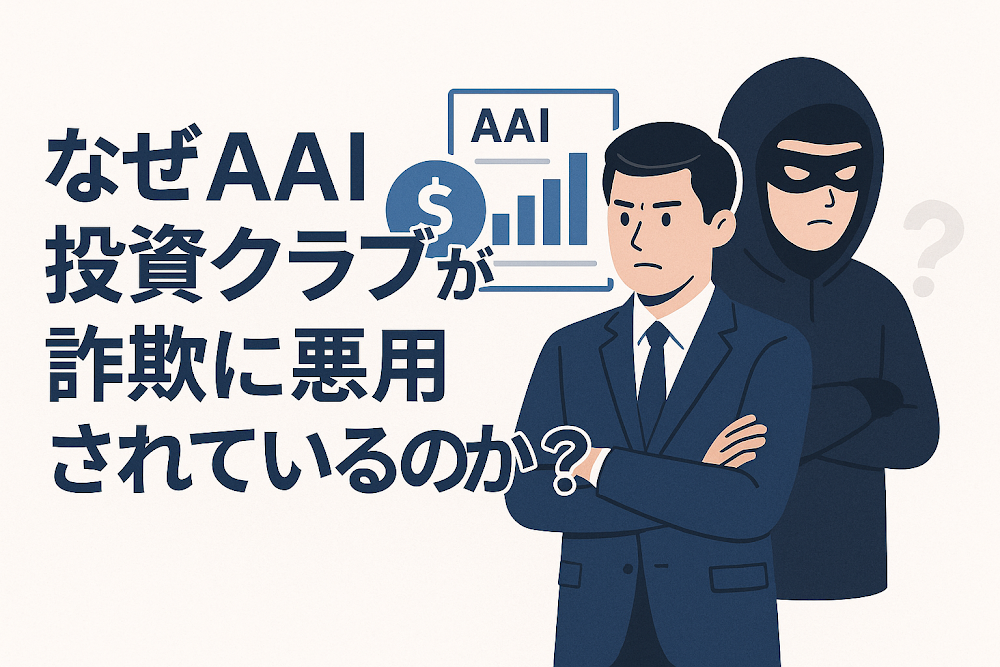 なぜAAI投資クラブが詐欺に悪用されているのか