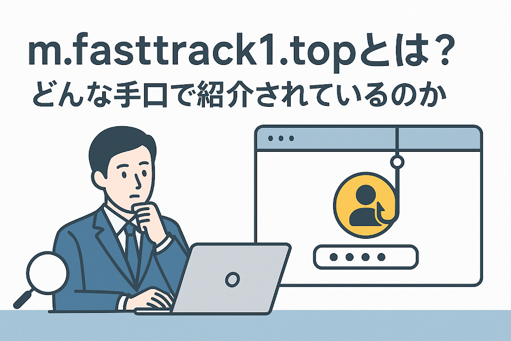 m.fasttrack1.topとは？どんな手口で紹介されているのか