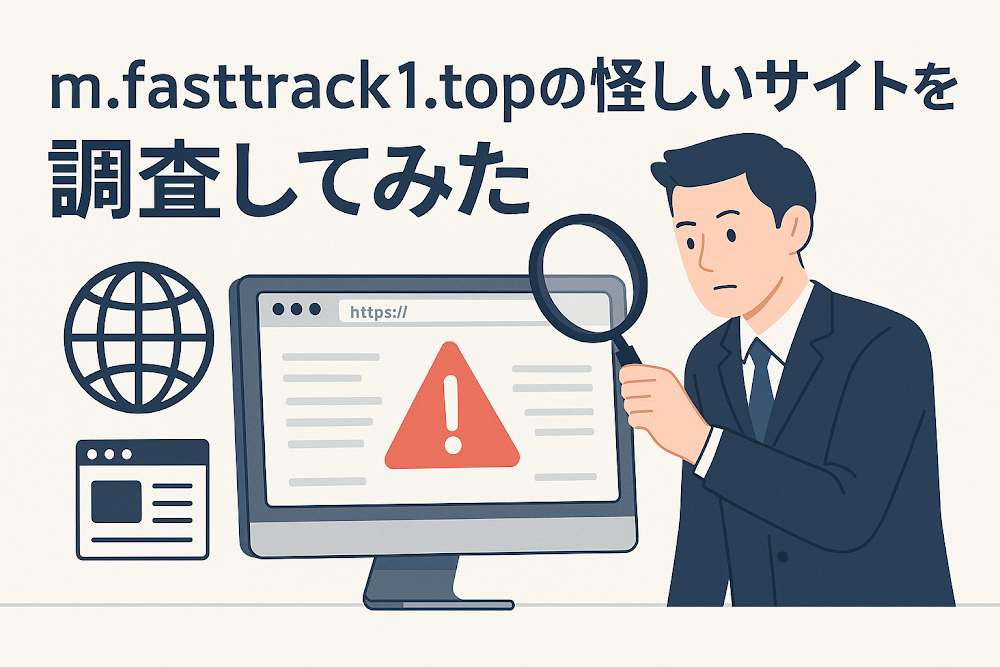 m.fasttrack1.topの怪しいサイトを調査してみた
