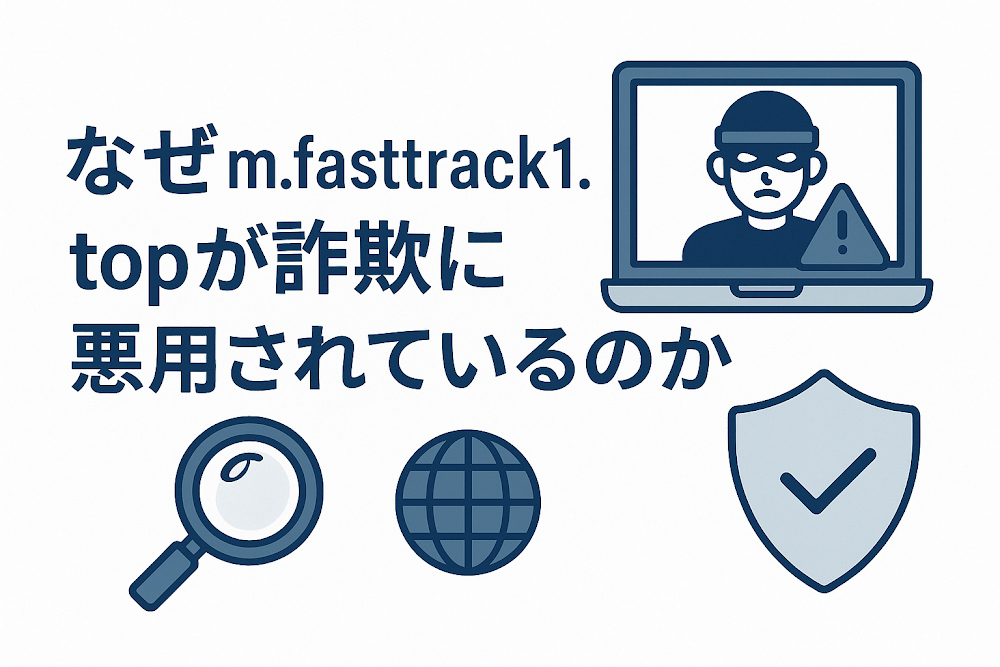 なぜm.fasttrack1.topが詐欺に悪用されているのか