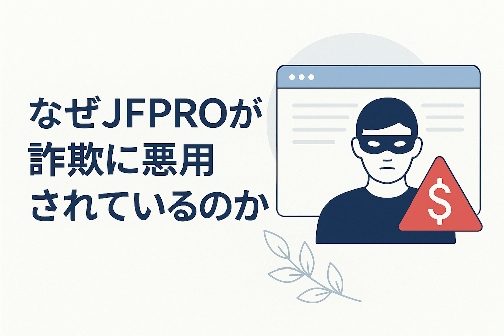 なぜJFPROが詐欺に悪用されているのか