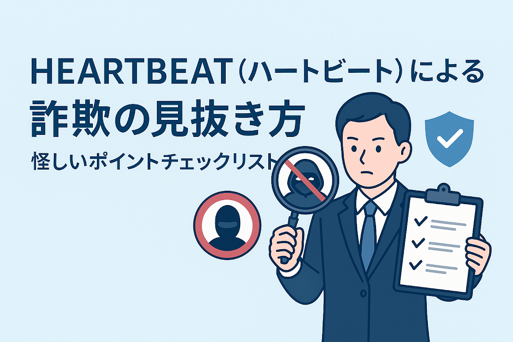 HEARTBEAT（ハートビート）による詐欺の見抜き方｜怪しいポイントチェックリスト