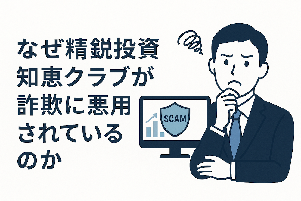 なぜ精鋭投資知恵クラブが詐欺に悪用されているのか